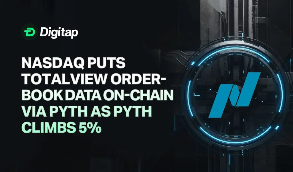 Nasdaq Puts TotalView Order-Book Data On-Chain via Pyth as PYTH Climbs 5%